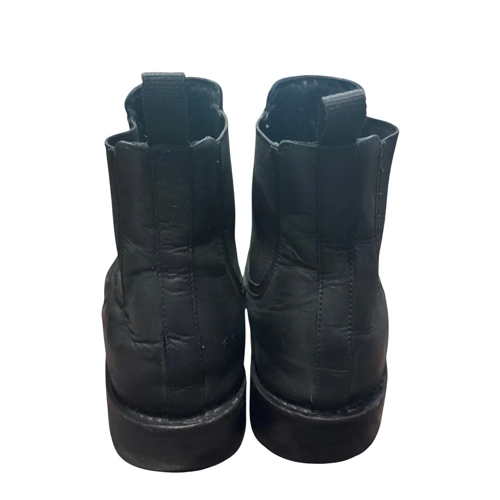 Thursday Boot Co Everyday Chelsea Boots Black Leather Vibram Lug Sole Men's 12.5